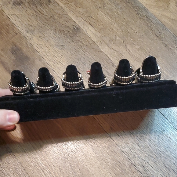 Colorful Statement Rings Set - Picture 4 of 4